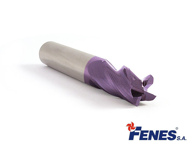 4-Flute End Mill for general machining, long DIN6527-L, VHM TiAlN - 16MM - FENES