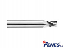 2-Flute End Mill for light metal and plastic machining, short DIN6527-KW, VHM - 7MM - FENES