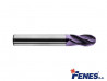 2-Flute Ball Nose End Mill for general machining, long DIN6527-LR, VHM TiAlN - 8MM - FENES