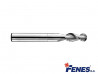 2-Flute Ball Nose End Mill for light metal and plastic machining, long DIN6527-LWR, VHM - 6MM - FENES
