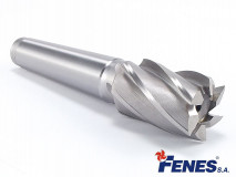 6-Flute End Mill for General Machining with a M4 Morse Taper Shank, Short DIN845-B K-N, HSS - 40MM - FENES