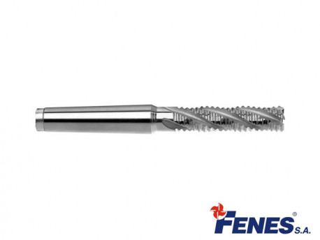 4-Flute End Mill for Roughing with a MT1 Morse Taper Shank, Long DIN845-B L-M-NR, HSS-E - 10MM - FENES