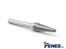 KEL rotary taper shape file 8x22 mm VHM metal cutter with a 6 mm shank, total length 60 mm - FENES