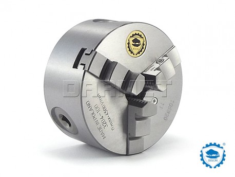 3-Jaw Self-Centering Lathe Chuck: 100MM (DIN-6350) - BISON BIAL (3204-100)