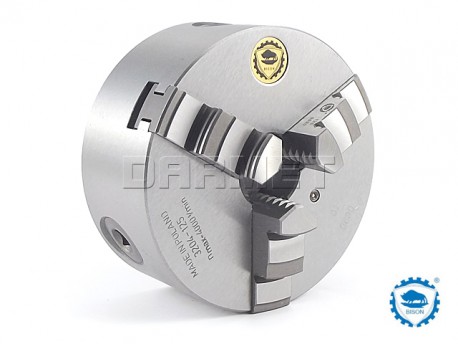 3-Jaw Self-Centering Lathe Chuck: 80MM (DIN-6350) - BISON BIAL (3204-80)