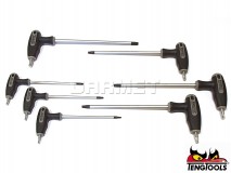 Teng Tools TTTX7 spanners in set 7 TX SPANNERS WITH T HANDLE IN CASE 68920107 