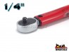 Torque Wrench 1/4" with Ratchet, Length: 277MM, Range: 5-25Nm - TENG TOOLS (7319-0035)