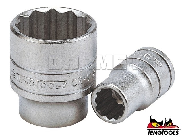 Teng Tools M120514-C1/2" DRIVE-Regular 12 Pt Metric 14 mm Socket 