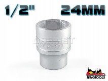 6-Point Socket, 1/2" Drive, M1205246-C - 24 x 40MM - TENG TOOLS (7431-4402)