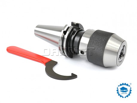 Keyless Drill Chuck with Shank DIN40, 1-13MMM - BISON BIAL (Type 7655)