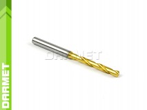 Solid Carbide Drill with Cylindrical Shank, 5xD - 4MM, VHM TiN - DARMET