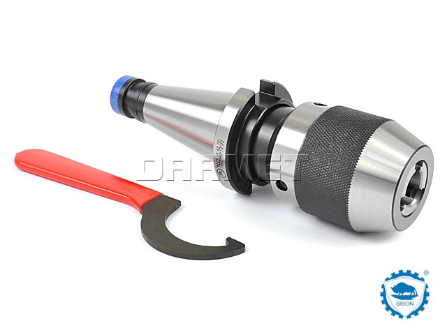 Keyless Drill Chuck with Shank ISO40, 1-13MMM - BISON BIAL (Type 7657)