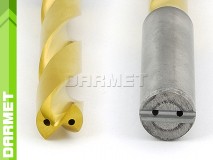 Solid Carbide Drill with Cylindrical Shank, 5xD - 6,8MM, VHM TiN with coolant - DARMET