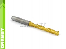 Solid Carbide Drill with Cylindrical Shank, 5xD - 6,8MM, VHM TiN with coolant - DARMET