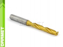 Solid Carbide Drill with Cylindrical Shank, 5xD - 8,5MM, VHM TiN with coolant - DARMET