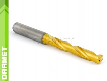 Solid Carbide Drill with Cylindrical Shank, 5xD - 10,2MM, VHM TiN with coolant - DARMET