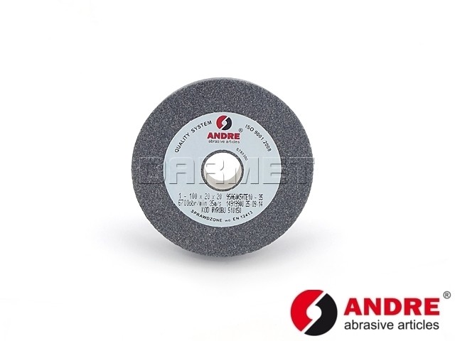 Straight Grinding Wheel, Type 1 - 100MM x 20MM x 20MM - ANDRE (510150)
