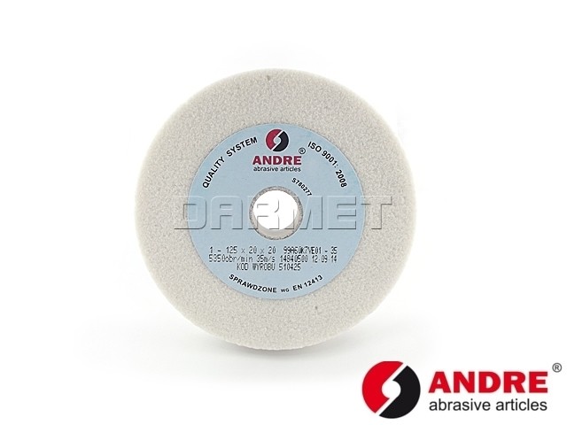 Straight Grinding Wheel, Type 1 - 100MM x 20MM x 20MM - ANDRE (510164)