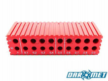 Drill stand for 10 - 11,9 mm drills | 20 sockets | color: red (2026)