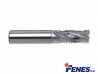 Frez 15 mm, 4-ostrzowy trzpieniowy, krótki do obróbki zgrubnej DIN844-A K-M-NR, HSS-E - FENES